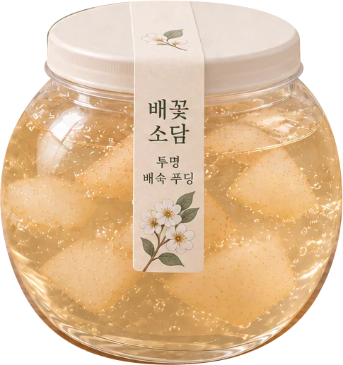 맑은 배숙 과육컵 개발 콘셉트